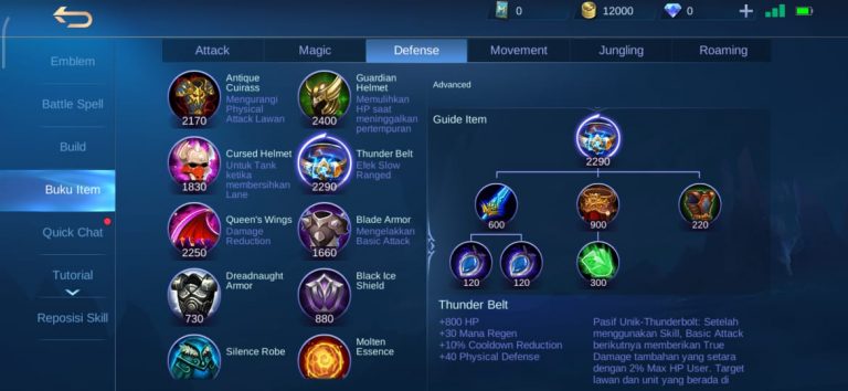 Build Tigreal Mobile Legends Tersakit Tanker Yang Gak Mati Mati