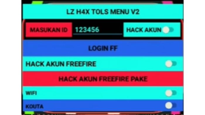 Download LZ H4X Menu V2 Free Fire + Cara Pakai, 100% Works!