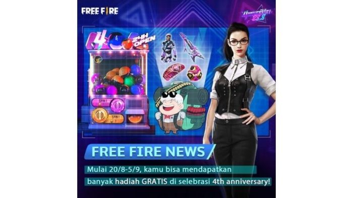 Ff9mpgs385ps Kode Redeem Spesial 4th Anniversary Free Fire