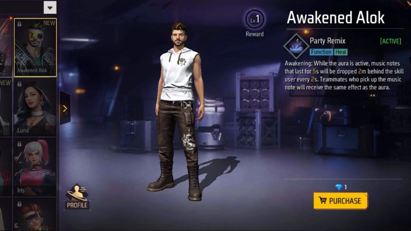 Free Fire Advance Server Live - Awaken Alok, New Character, New