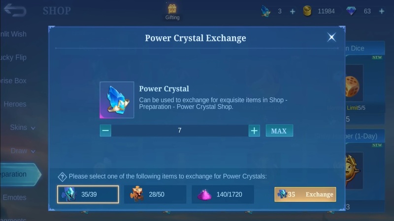 Item Power Crystal MLBB