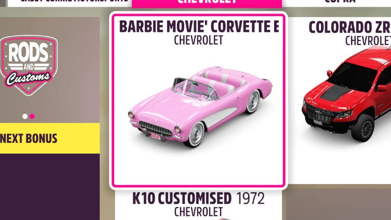 Corra no estilo Malibu com carros temáticos gratuitos da Barbie em Forza  Horizon 5, sorteios para Xbox, controladores e bonecas temáticos da Barbie  - XboxEra