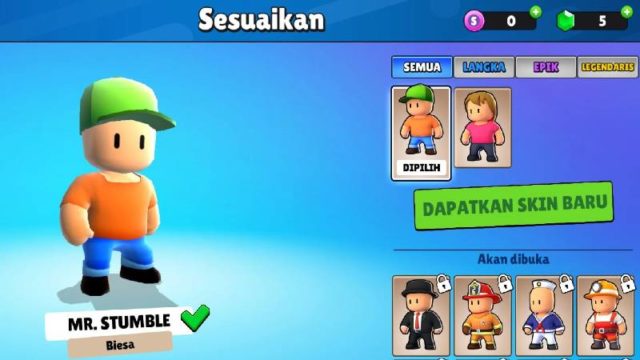 Cara Mudah Mendapatkan Stumble Guys Skin Special Terbaru Gratis