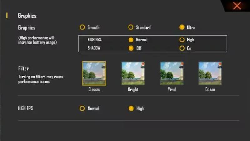Cara Setting grafik Free Fire HD