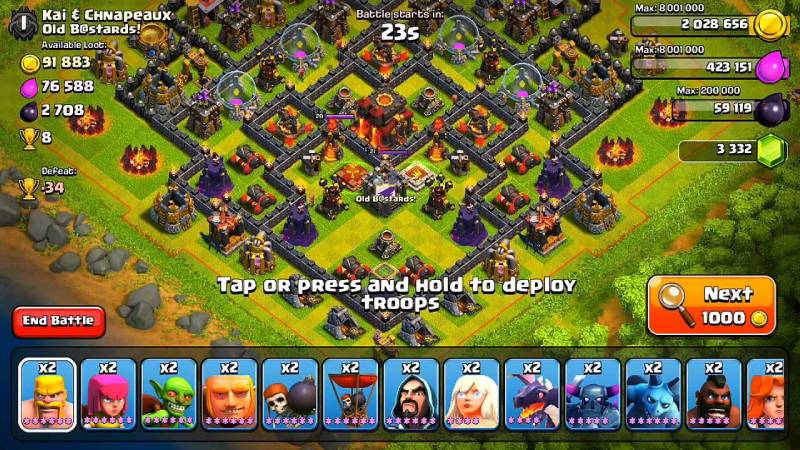 town hall clash of clans